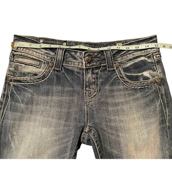Miss Me Easy Bootcut Jeans Bedazzled Pockets Low Rise 26 - Picture 8 of 10